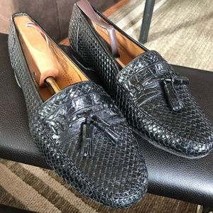 David Rickey Crocodile Loafers